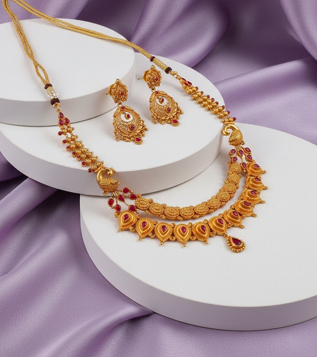 Custom Handcrafted Rose Gold Set